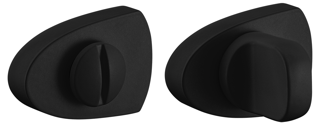 Завертка сантехническая LUX-WC-UN NERO-ST цвет - черный soft-touch фото купить Севастополь