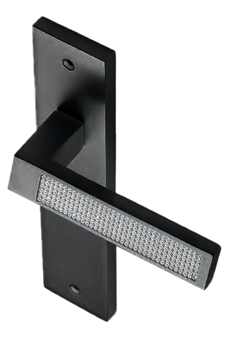 Ручка дверная на планке Ручка дверная на планке DOLCE VITA PL NERO, цвет черный фото купить в Севастополе