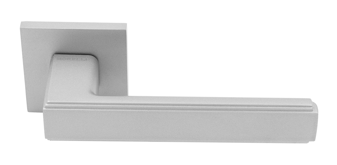 Ручка дверная MH-64-S6 ASC STEPS на квадратной розетке 6 мм, цвет анодированный матовый хром фото купить Севастополь