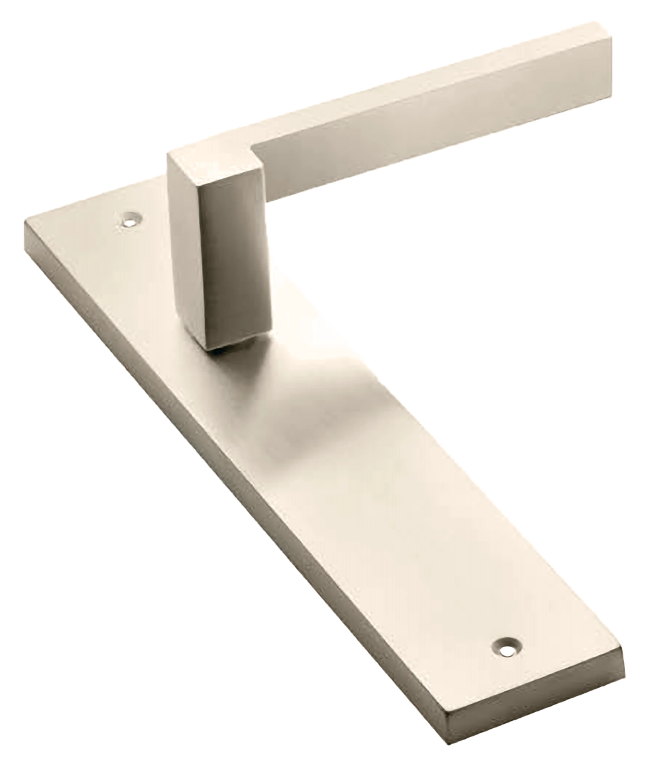 Ручка дверная на планке STONE PL NIS, цвет матовый никель, латунь фото купить в Севастополе