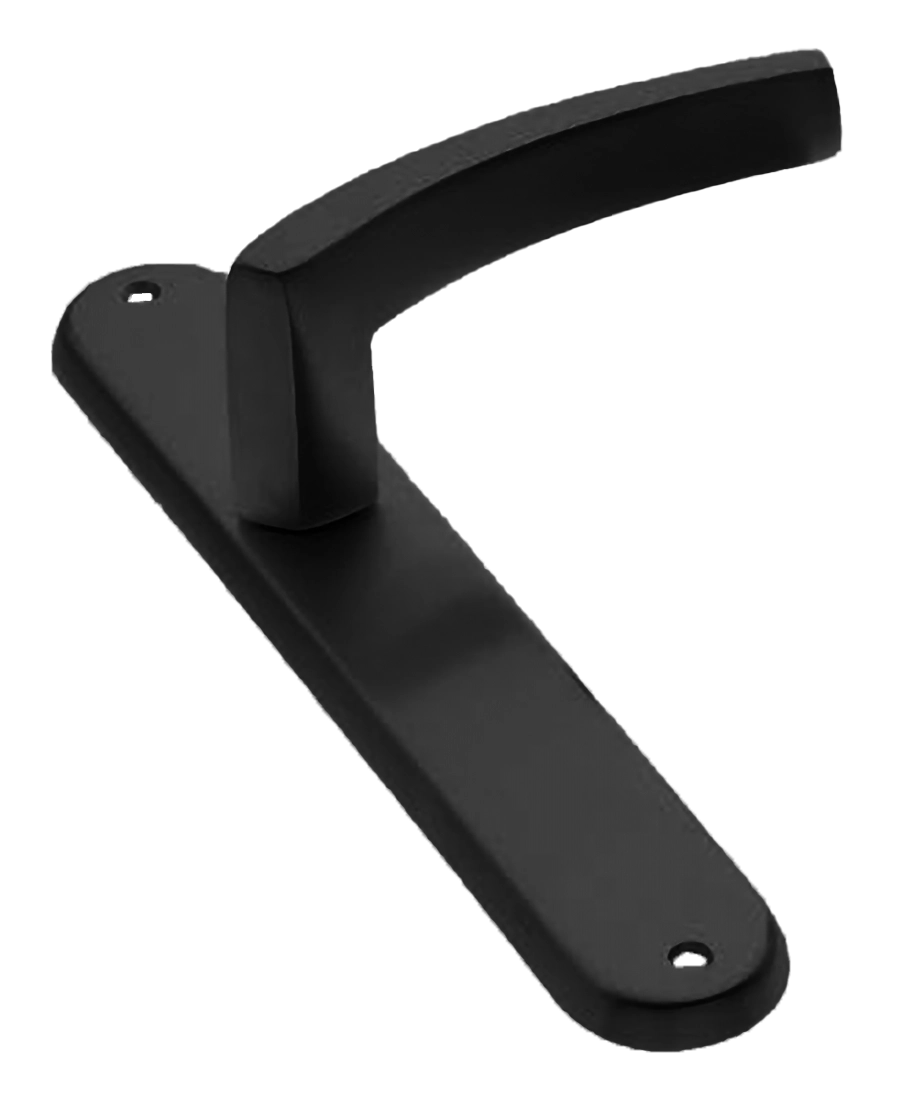 Ручка дверная на планке WIND PL NERO, цвет черный, латунь фото купить в Севастополе