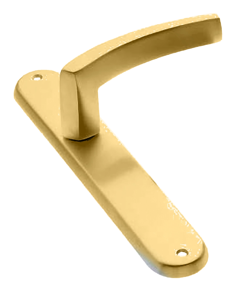 Ручка дверная на планке WIND PL OSA, цвет матовое золото, латунь фото купить в Севастополе