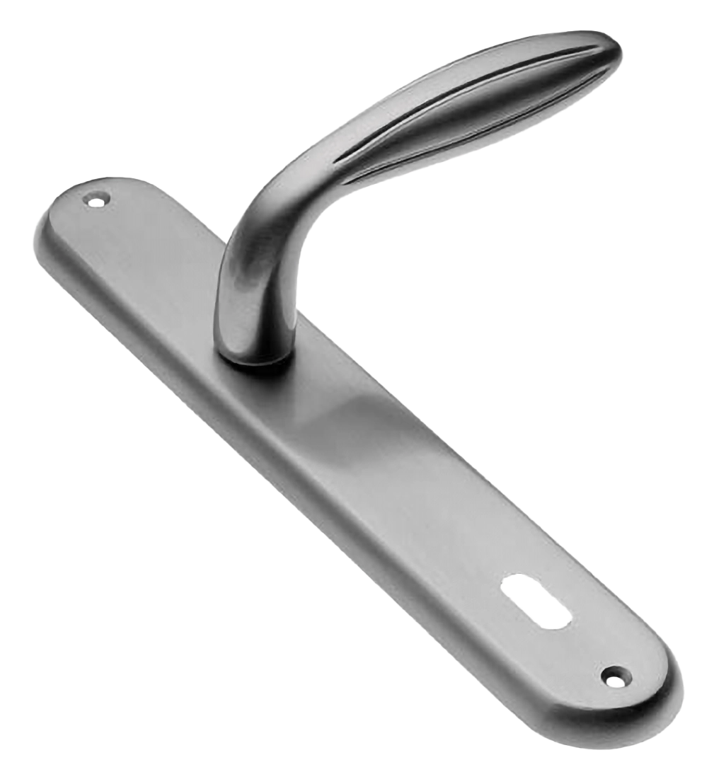 Ручка дверная на планке BUD PL CSA, цвет матовый хром, латунь фото купить в Севастополе