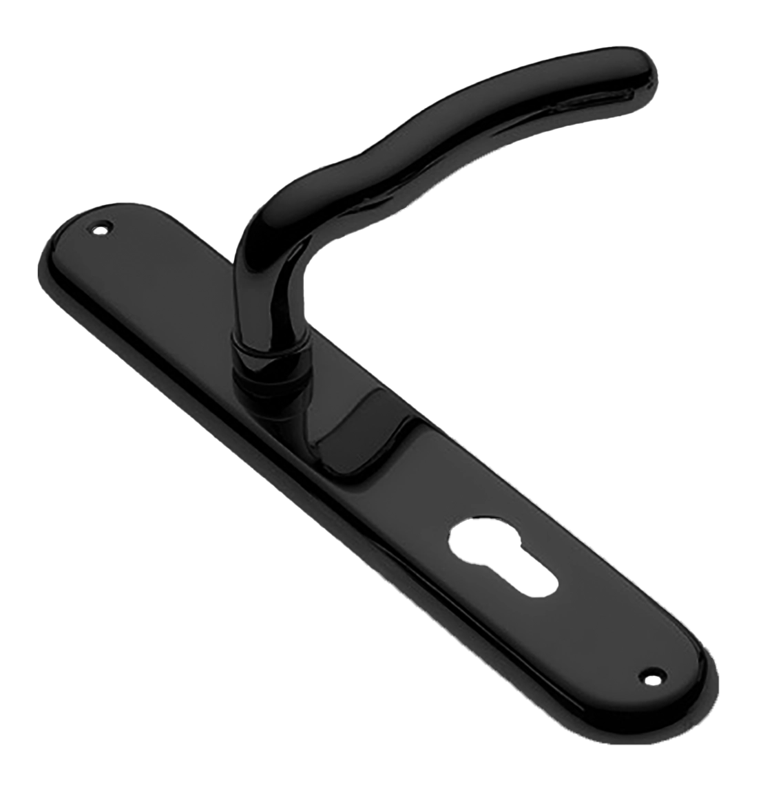 Ручка дверная на планке SNAKE PL NERO, цвет черный, латунь фото купить в Севастополе