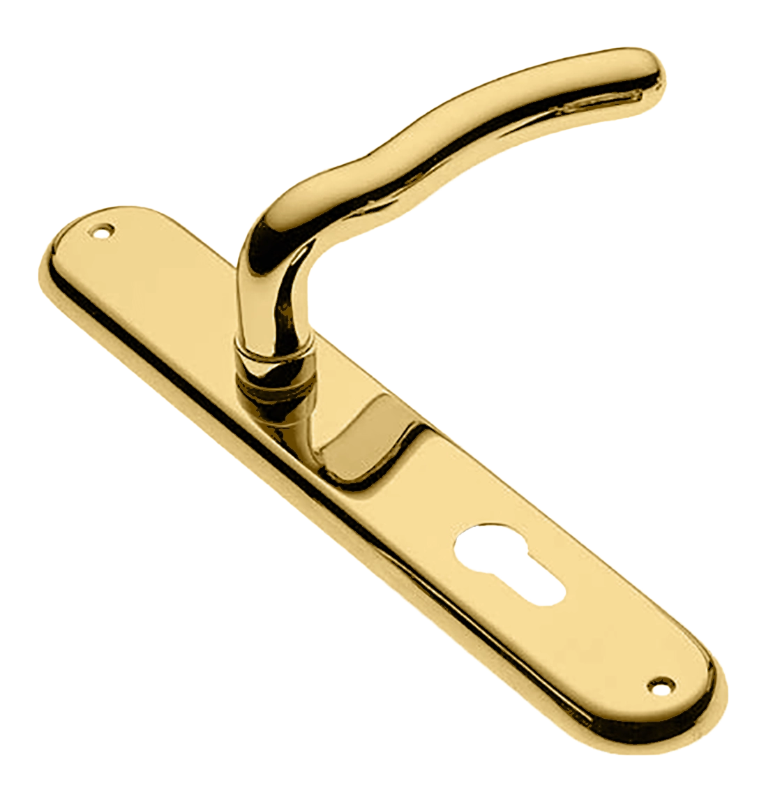 Ручка дверная на планке SNAKE PL OTL, цвет золото, латунь фото купить в Севастополе