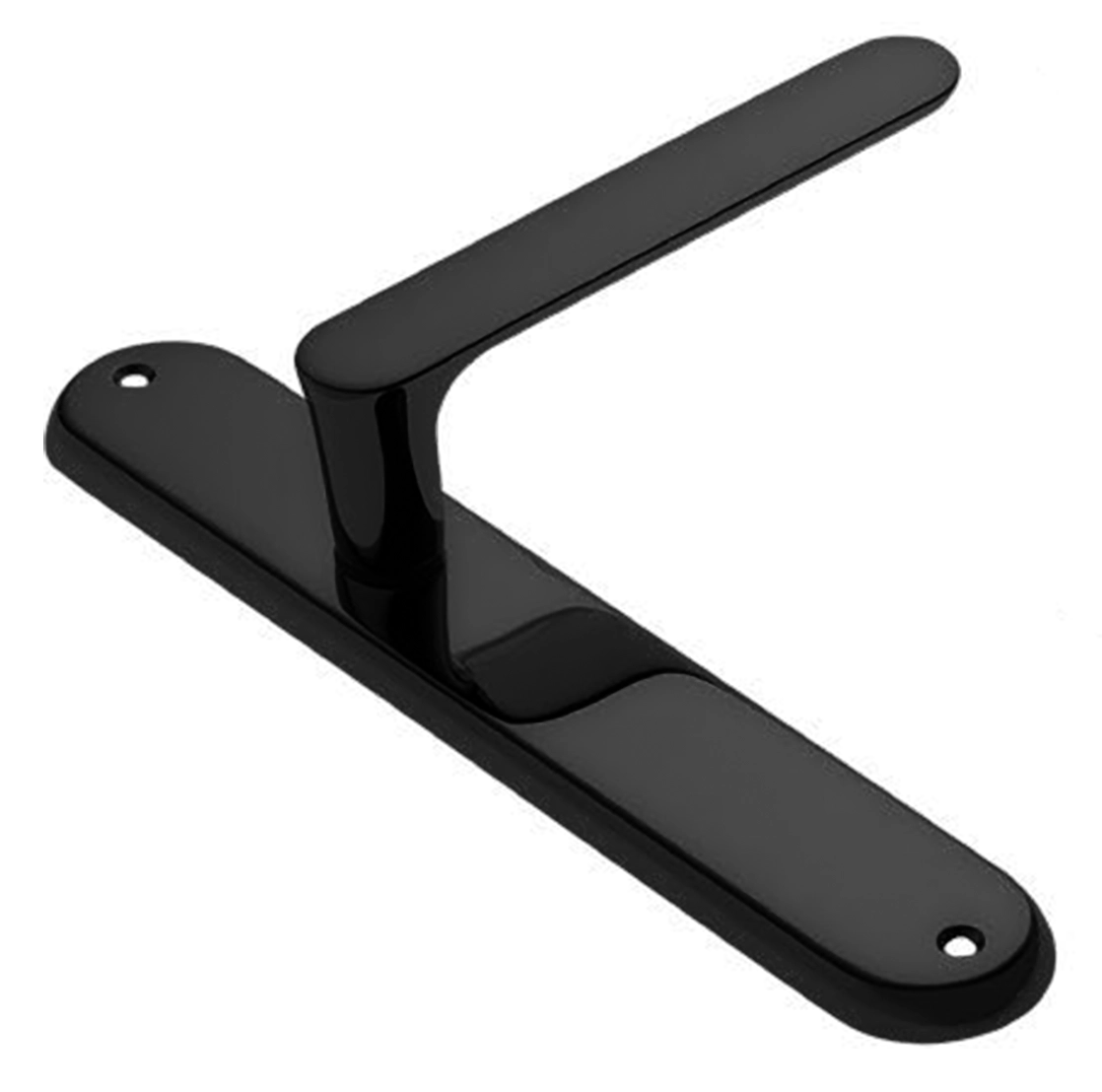 Ручка дверная на планке LE BOAT PL NERO, цвет черный, латунь фото купить в Севастополе