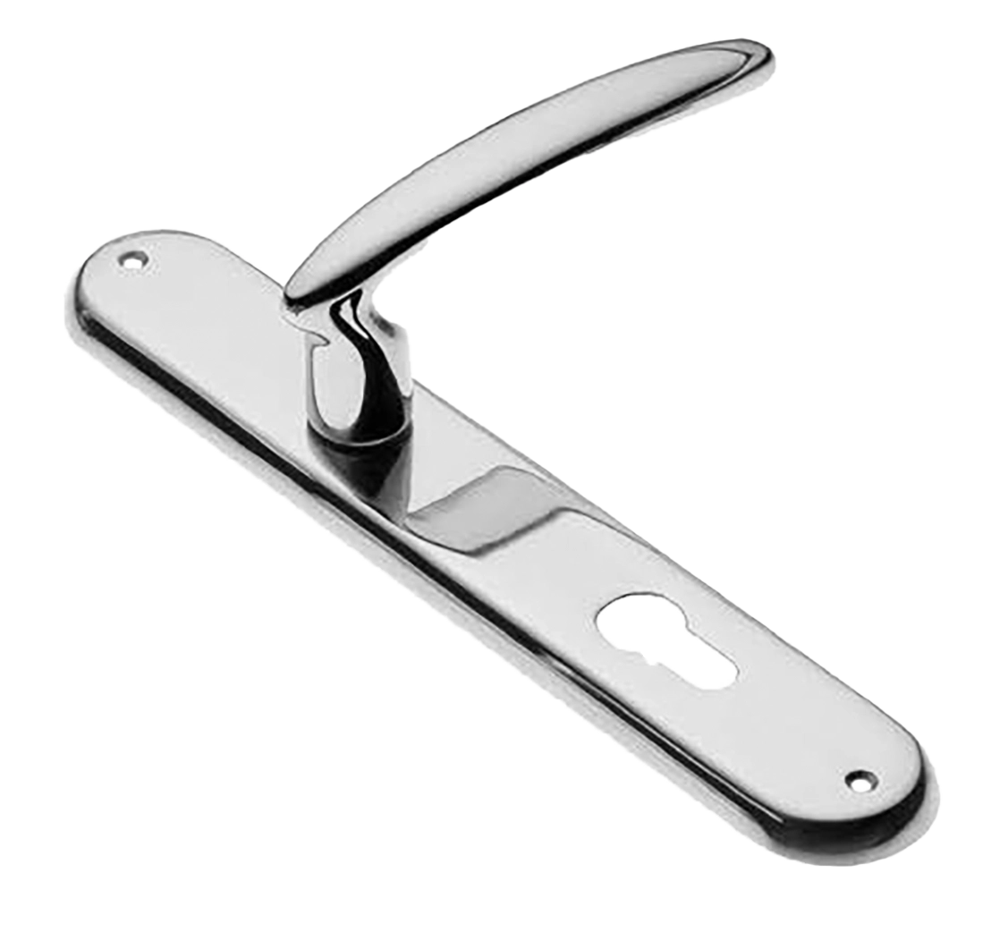 Ручка дверная на планке FLAMINGO PL CRO, цвет хром, латунь фото купить в Севастополе