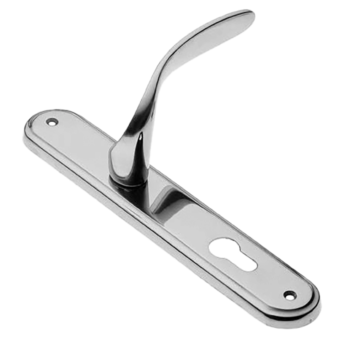 Ручка дверная на планке COBRA PL CRO, цвет хром, латунь фото купить в Севастополе