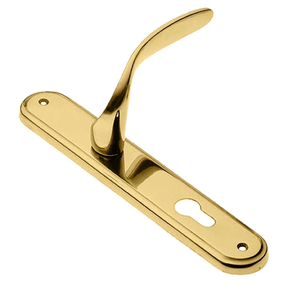 Ручка дверная на планке COBRA PL OTL, цвет золото, латунь фото купить в Севастополе