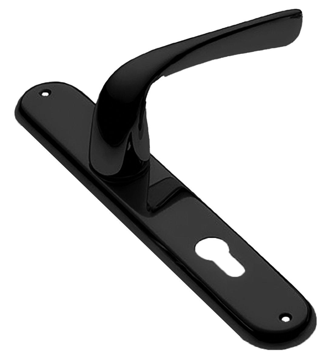 Ручка дверная на планке LE MANS PL NERO, цвет черный, латунь фото купить в Севастополе