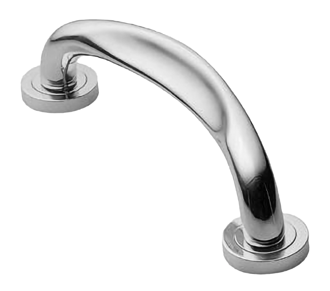 Ручка-скоба дверная RAFT PH CRO на круглой розетке, цвет хром, латунь фото купить в Севастополе