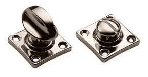 Завертка сантехническая LUX-WC-RIVA NIK на квадратной розетке цвет никель, ЦАМ фото купить в Севастополе