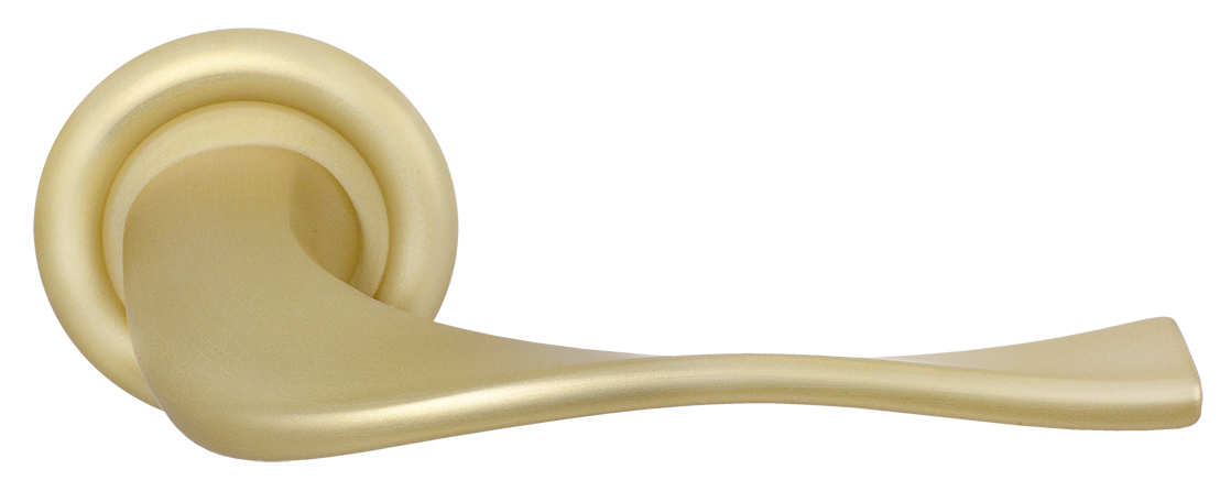 Ручка дверная SKYSCRAPER R7 AH на круглой розетке, цвет Осенний мёд/Autumn Honey фото купить Севастополь