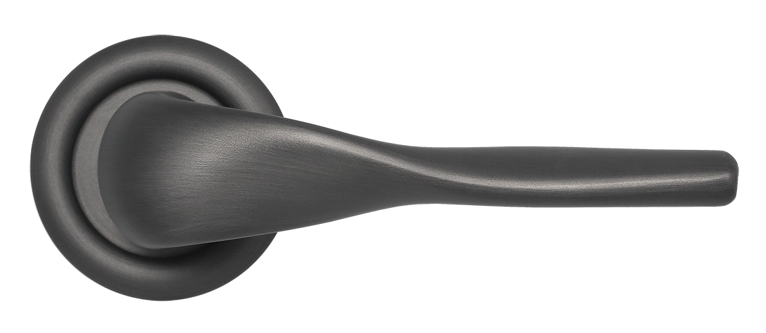 Ручка дверная LVB R7 SST на круглой розетке, цвет Летняя гроза/Summer Storm фото купить в Севастополе