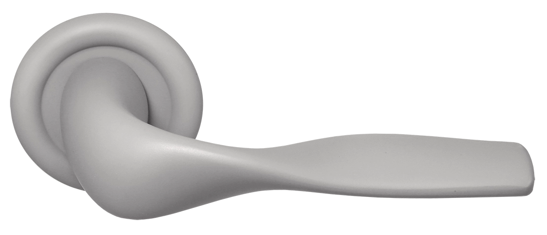 Ручка дверная LVB R7 SMI на круглой розетке, цвет Весенняя дымка/Spring Mist фото купить Севастополь