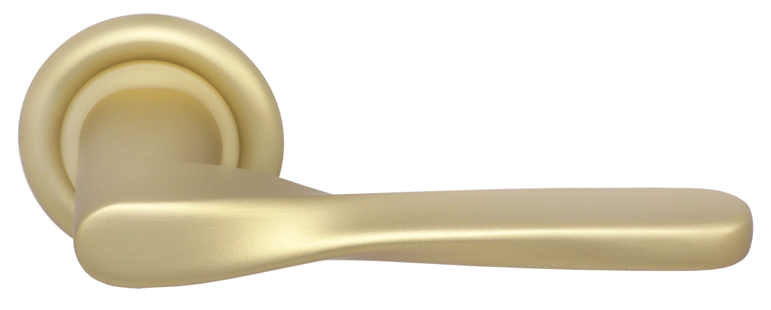 Ручка дверная THE OLYMPICS R7 AH на круглой розетке, цвет Осенний мёд/Autumn Honey фото купить Севастополь