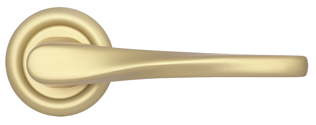 Ручка дверная THE OLYMPICS R7 AH на круглой розетке, цвет Осенний мёд/Autumn Honey фото купить в Севастополе