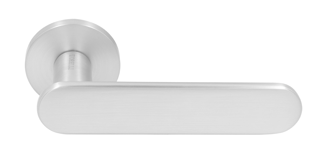 Ручка дверная MH-65-R6 SEMPIONE SC на круглой розетке, цвет матовый хром фото купить Севастополь