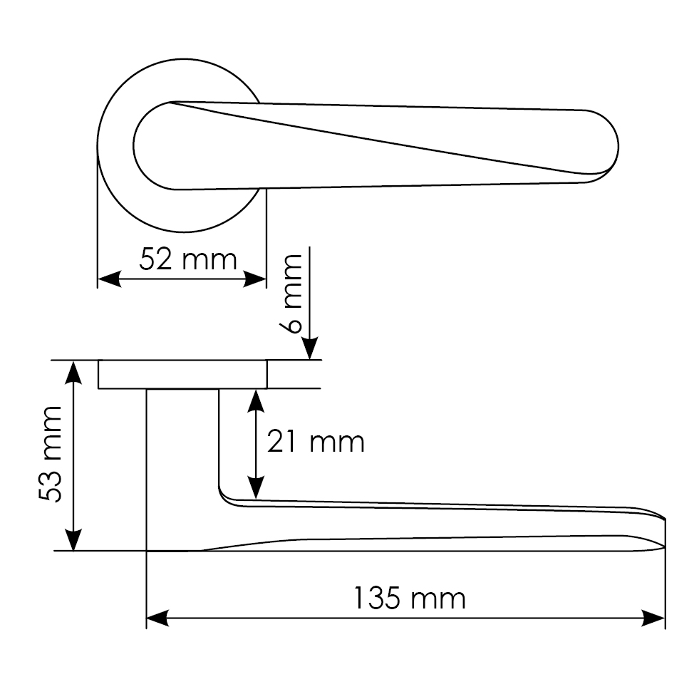 Комплект дверных ручек MH-58-R6 BL с заверткой MH-WC-R6 BL + магнитный замок M1895 BL, цвет черный фотомореллиСевастополь