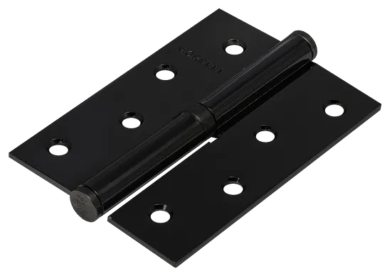Петля карточная разъемная MSND 100X70X2.5 BL L с подшипником стальная левая, врезная цвет черный фото купить Севастополь