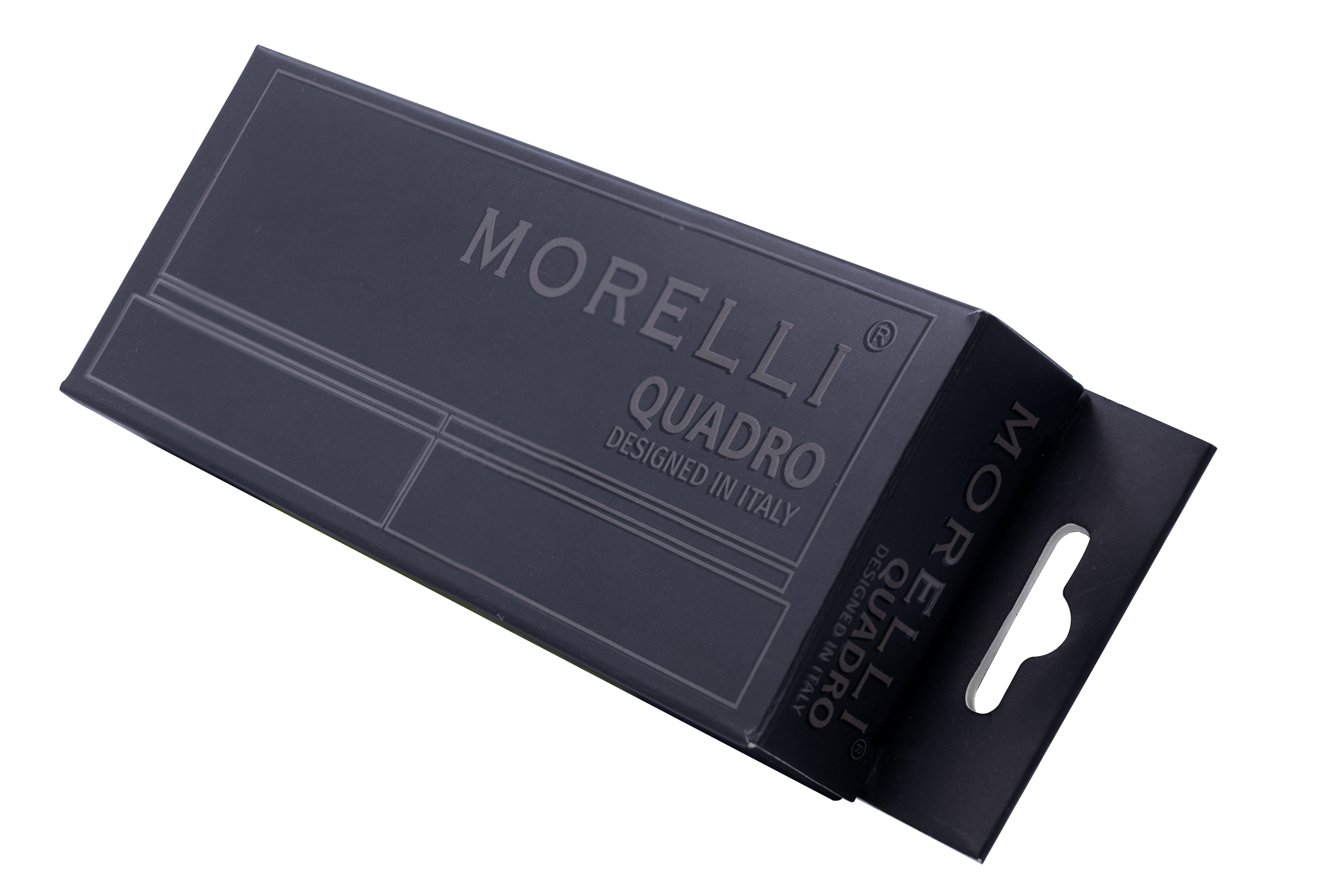 Петля алюминиевая QUADRO-1 BL без врезки на квадратной оси, цвет черный фото morelli Севастополь