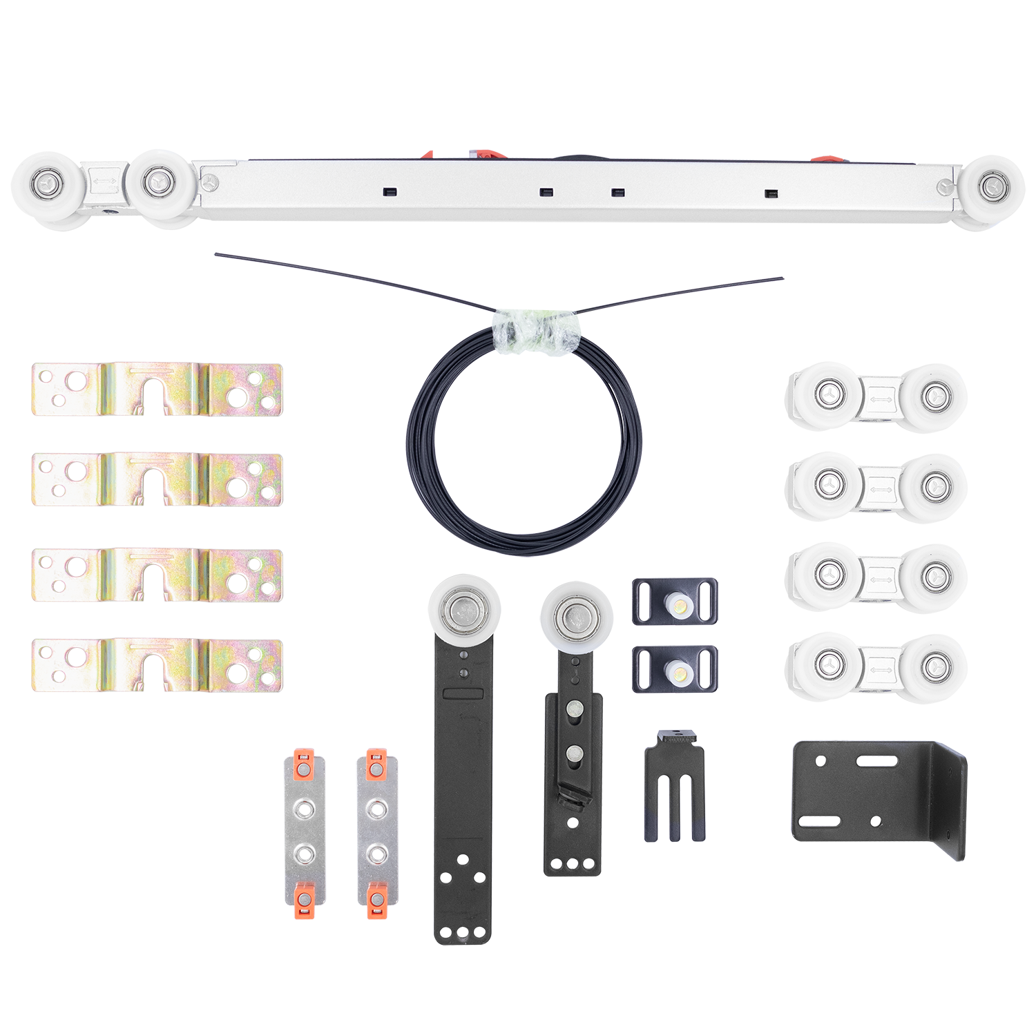 SET-TS 3+1, комплект системы TS для раздвижных дверей на 4 полотна (3 подвижных и 1 стационарное) фото купить Севастополь