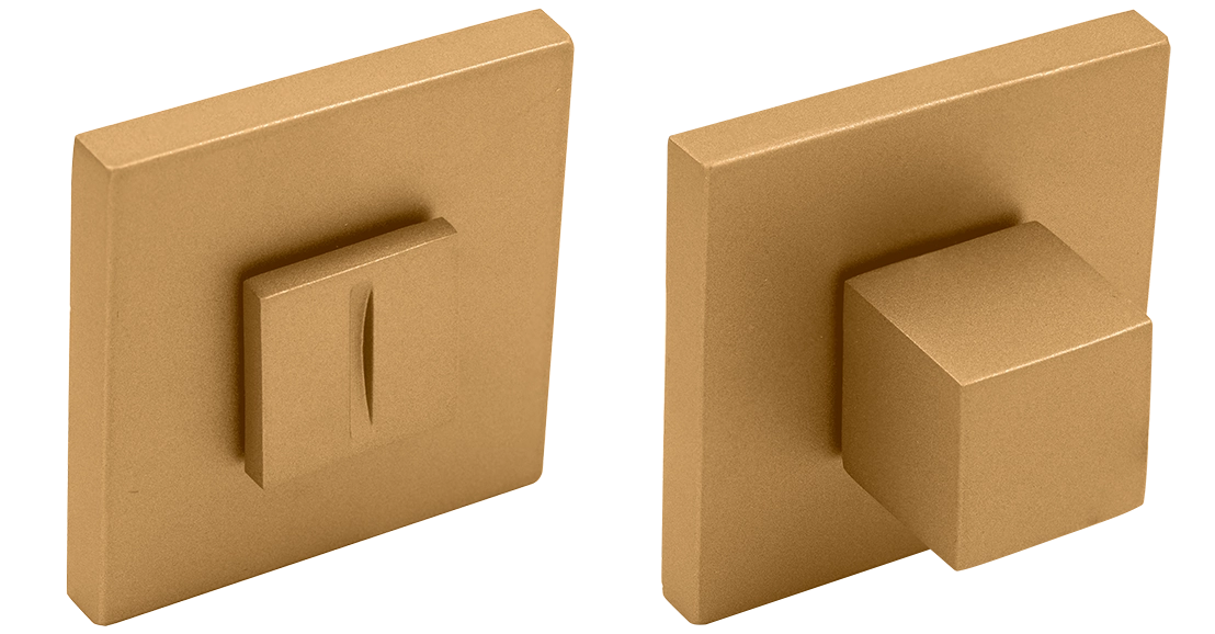 Завертка сантехническая MH-WC-S6 FTG на квадратной розетке 6мм цвет матовое итальянское золото фото купить Севастополь