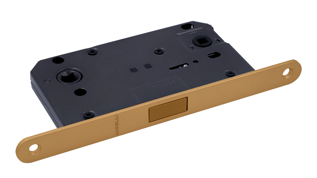 Защелка межкомнатная M1895 FTG магнитная, сантехническая, цвет матовое итальянское золото фото купить Севастополь