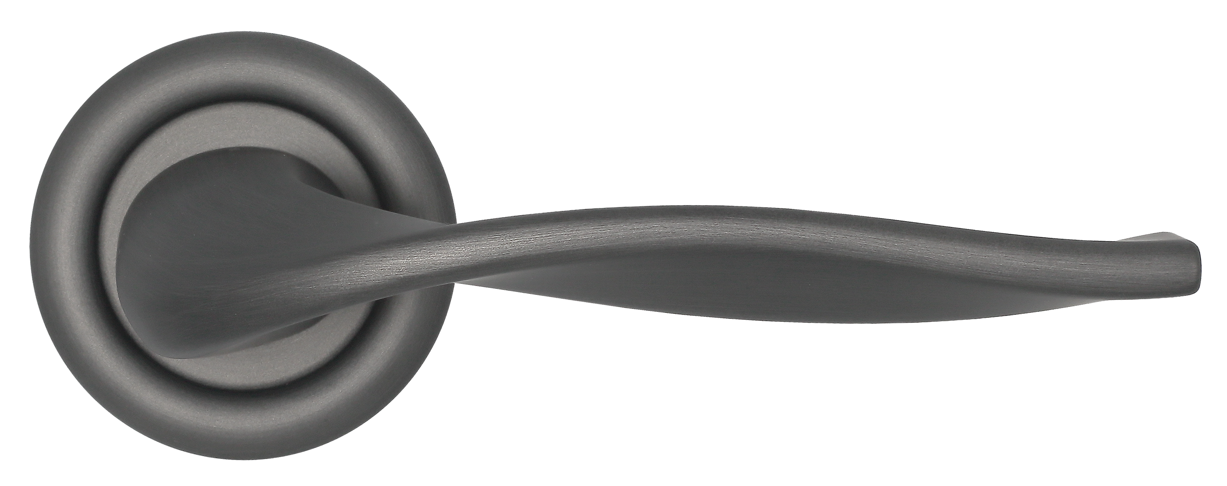 Ручка дверная SKYSCRAPER R7 SST на круглой розетке, цвет Летняя гроза/Summer Storm фото купить в Севастополе