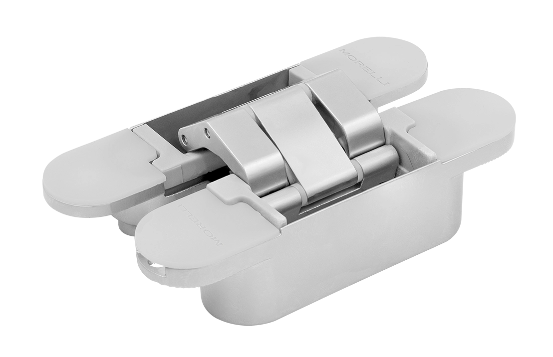 Петля скрытая HH-28 SC врезная с 3D-регулировкой вес полотна до 40 кг, цвет матовый хром фото купить Севастополь