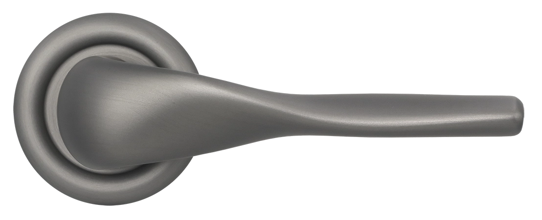 Ручка дверная LVB R7 WF на круглой розетке, цвет Зимняя стужа/Winter Frost фото купить в Севастополе