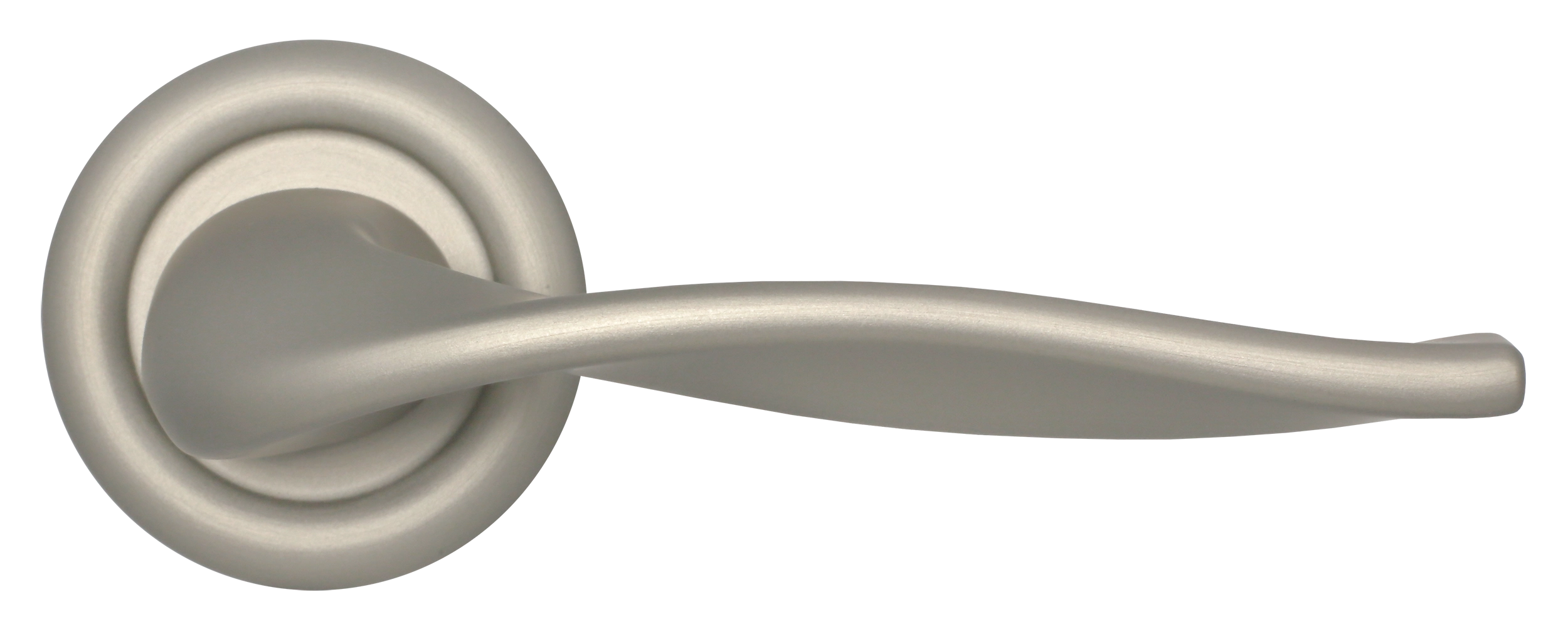 Ручка дверная SKYSCRAPER R7 SMI на круглой розетке, цвет Весенняя дымка/Spring Mist фото купить в Севастополе