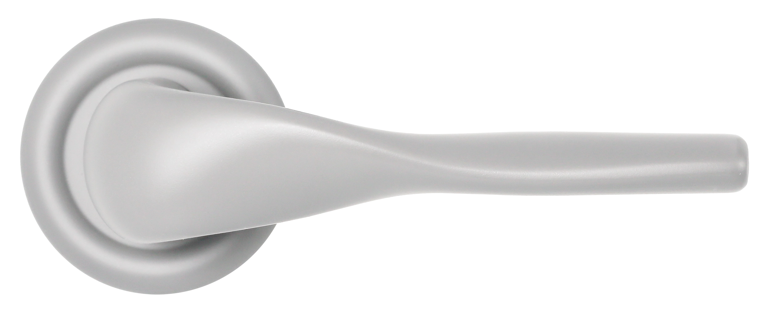 Ручка дверная LVB R7 SSW на круглой розетке, цвет Стокгольмский снегопад/Stockholm Snowfall фото купить в Севастополе