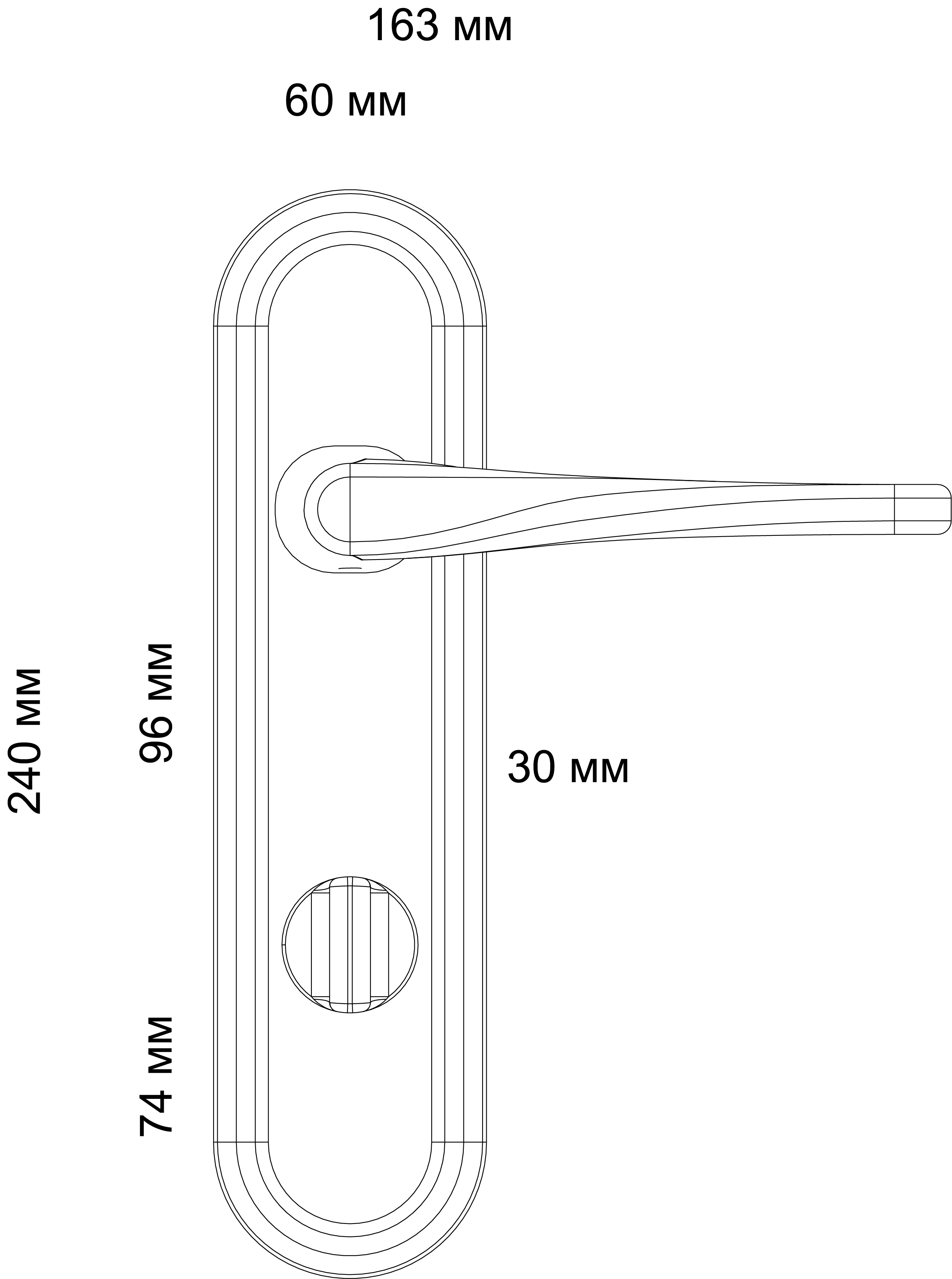 Ручка дверная THE OLYMPICS PLR WF на планке, цвет Зимняя стужа/Winter Frost фото фурнитура Севастополь