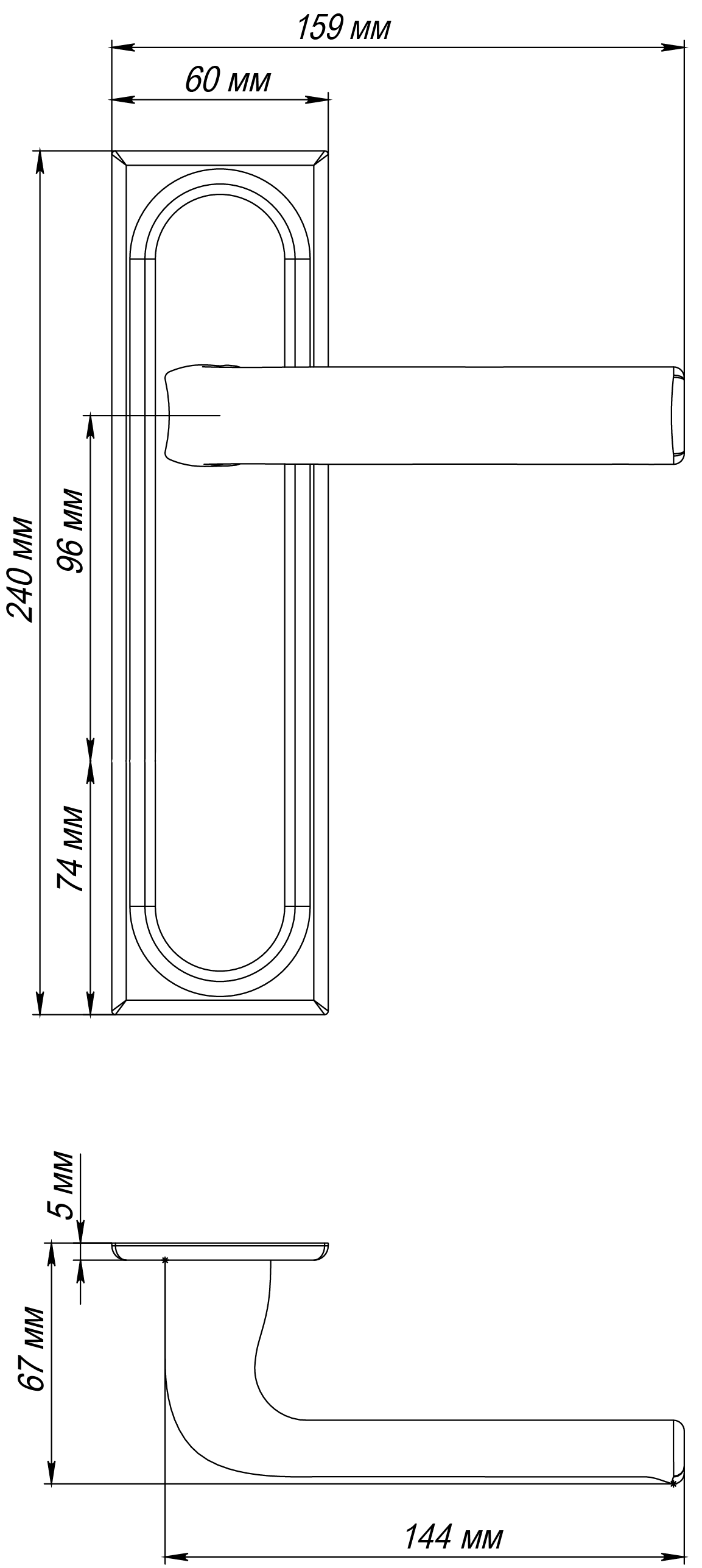 Ручка дверная THE BUS STATION PLS SSW на планке, цвет Стокгольмский снегопад/Stockholm Snowfall фото фурнитура Севастополь