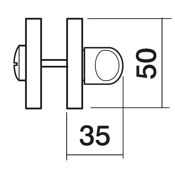 LUX-WC-R3 OBR, завертка сантехническая, цвет - кофе фото купить в Севастополе