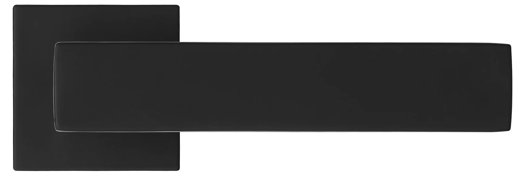 MIRA, ручка дверная на квадратной розетке MH-54-S6 BL, цвет - черный фото купить в Севастополе