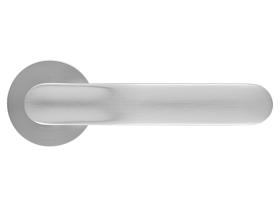 GARAK ручка дверная на круглой розетке 6 мм, MH-59-R6 MSC, цвет - мат. сатинированный хром фото купить в Севастополе